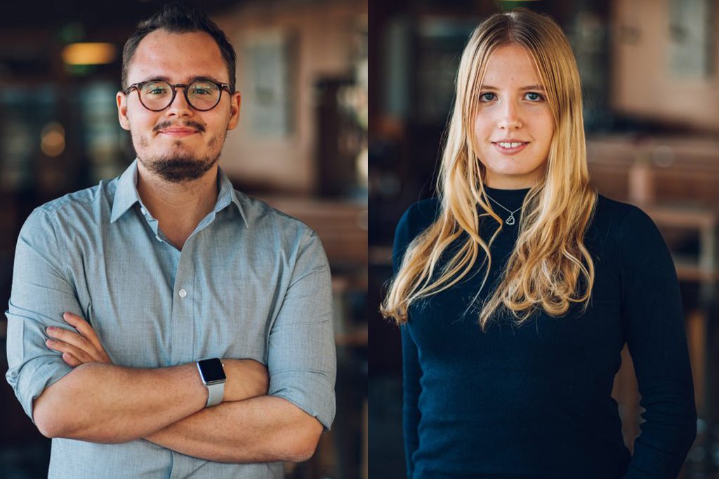 Niklas Schnaubelt und Sarah Schwarzinger von den Marketing Natives