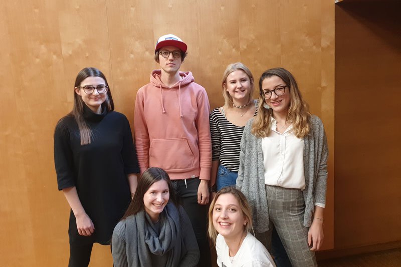 Gastvortragender Tobias Zehetner mit Studierenden der FH St. Pölten