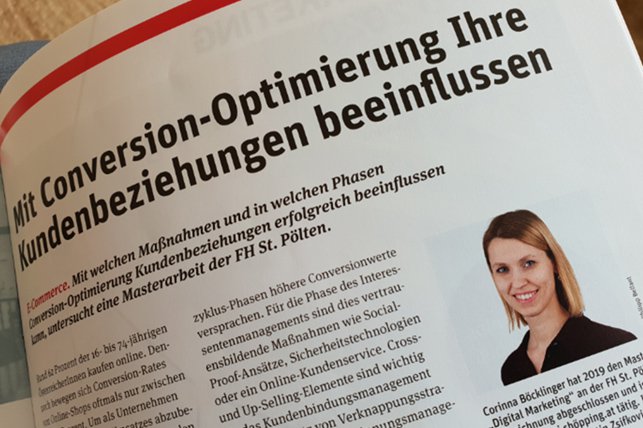 Auszüge der Masterarbeit von Corinna Böcklinger wurden im Fachmagazin Retail publiziert