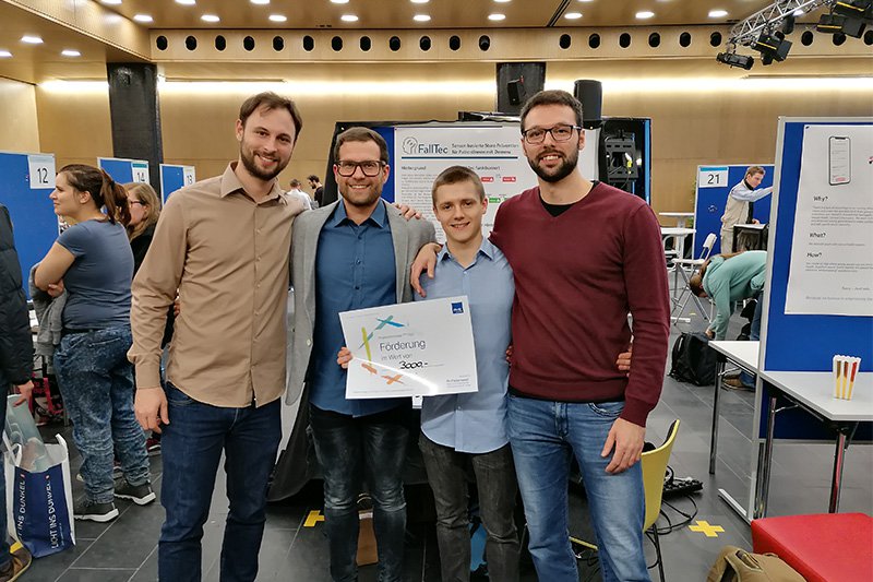 Das Projekt FallTec gewinnt den 1. Preis der der projektevernissage.plus 2020