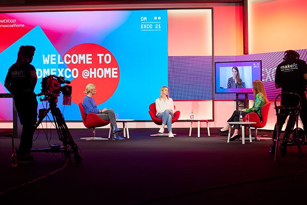 Max Hampel Daniela-Bojahr_Stefanie-Tannrath_Christina-Kiehl_Rosa-Markarian auf der DMEXCO@home 2021