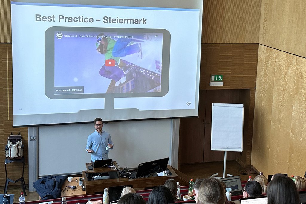 Max Boyer an der FH St. Pölten im Studiengang Marketing & Kommunikation zu Gast