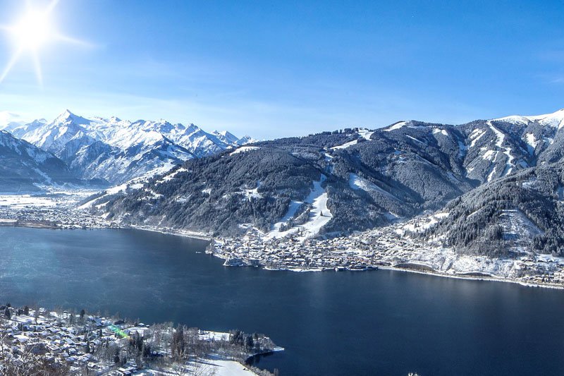 Winteraufnahme von Zell am See-Kaprun