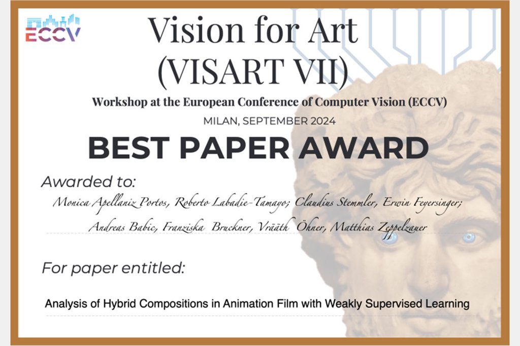 AniVision Wins Best Paper Award at ECCV